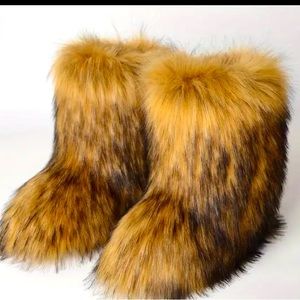 Furry boots